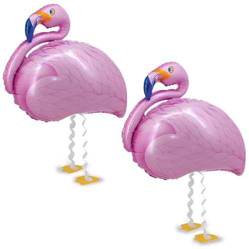 2 Stück Luftballon Walking Flamingo XXL,Flamingo Luftballon,Flamingo Deko,Flamingo Party Deko,Flamingo Luftballon für Hochzeit Geburtstag Party Dekoration, Überraschung Geschenk für Freundin von Carreneu