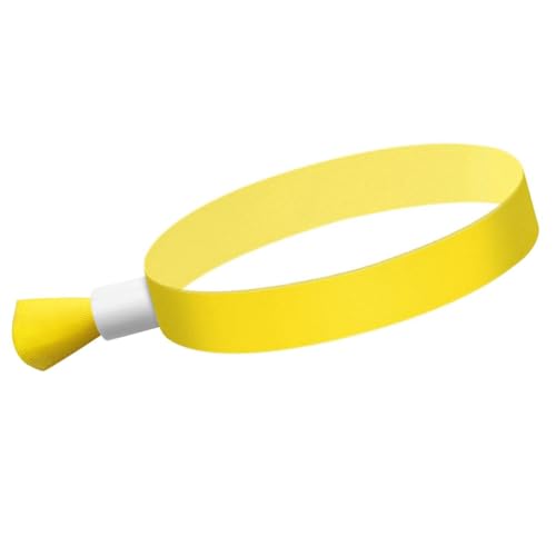 Carriere 100 Stück Stoff-Event-Armbänder, Aktivitätsarmband für Veranstaltungen, für Leichtes Konzert-Armband (Gelb) von Carriere