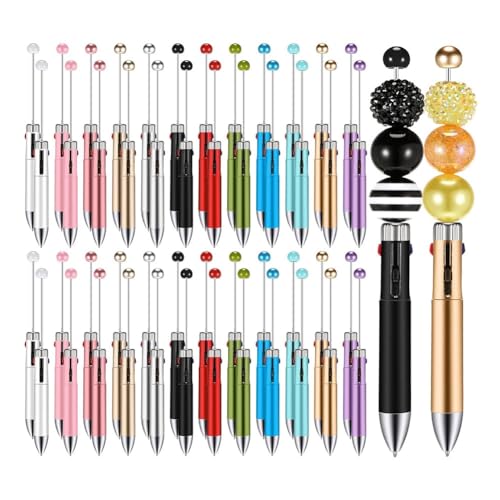 Carriere 50-Teilige Perlenstifte, 4-In-1-Kugelschreiber mit Perlen für die Herstellung Von Abschlusszubehör von Carriere