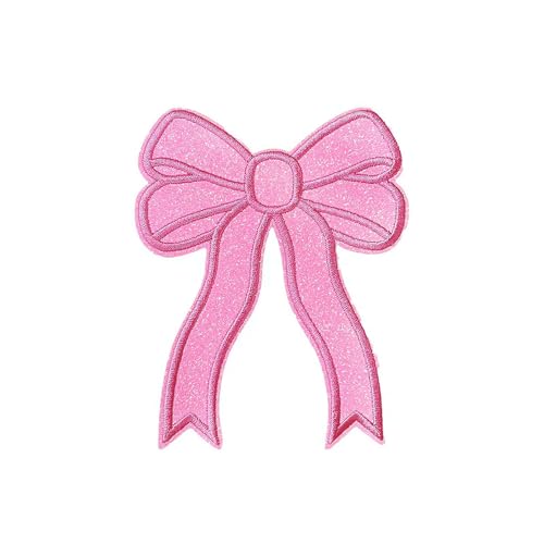 Sweatshirt Side Bow Patches, Iron On Patches Glitter, Embroidered Bow Mama Sweatshirt, Cute Sequin Applique Sew On Fabric Patches Shiny DIY Decorative Accessories Lovely for Girls Women von Carroterr