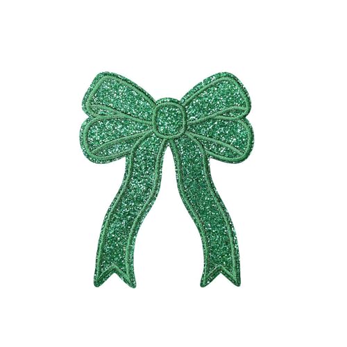 Sweatshirt Side Bow Patches, Iron On Patches Glitter, Embroidered Bow Mama Sweatshirt, Cute Sequin Applique Sew On Fabric Patches Shiny DIY Decorative Accessories Lovely for Girls Women von Carroterr