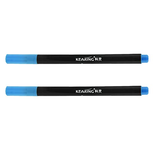 Carruuba 2 x Fabric Marker Pens Permanent Farben für DIY Textile Kleidung T-Shirt Schuhe Blau von Carruuba