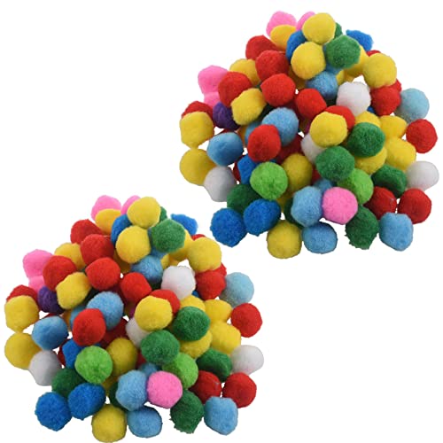 Carruuba 200 Stück Mischfarbe Soft Pompons für Kinder, 20mm von Carruuba