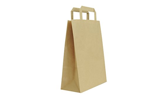 Carte Dozio - Shopper aus Kraftstoff, Farbe Havana, flacher Griff, 32 + 17 x 45 cm, 25 Stück von Carte Dozio