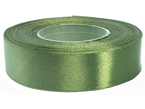 Satinband 25mm/32m Geschenkband Dekoband Schleifenband Hochzeit Farbe: 083 / Olive von Cartonare