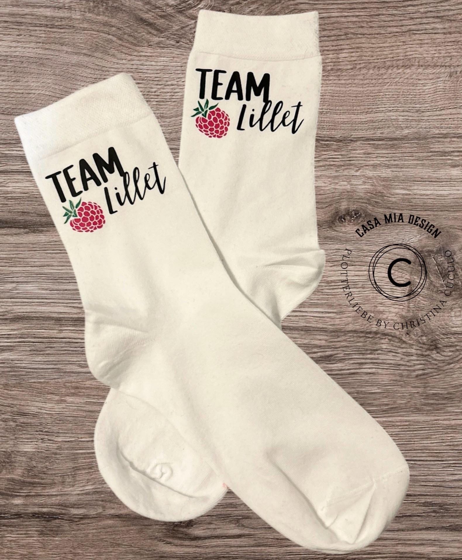 Socken „Team Lillet" in Weiß von CasaMiaDesignbyCC