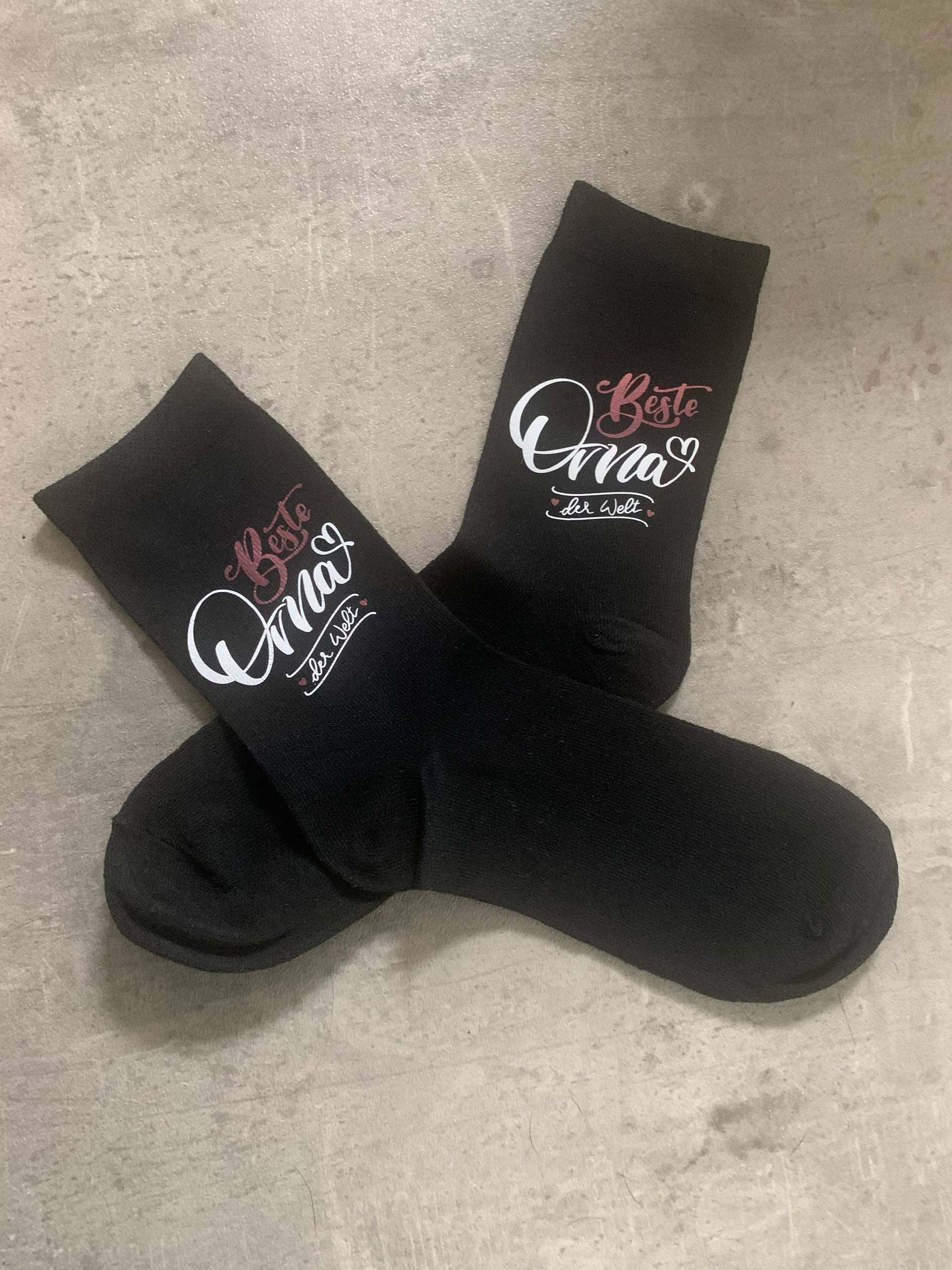 Socken „Weltbeste Oma" von CasaMiaDesignbyCC