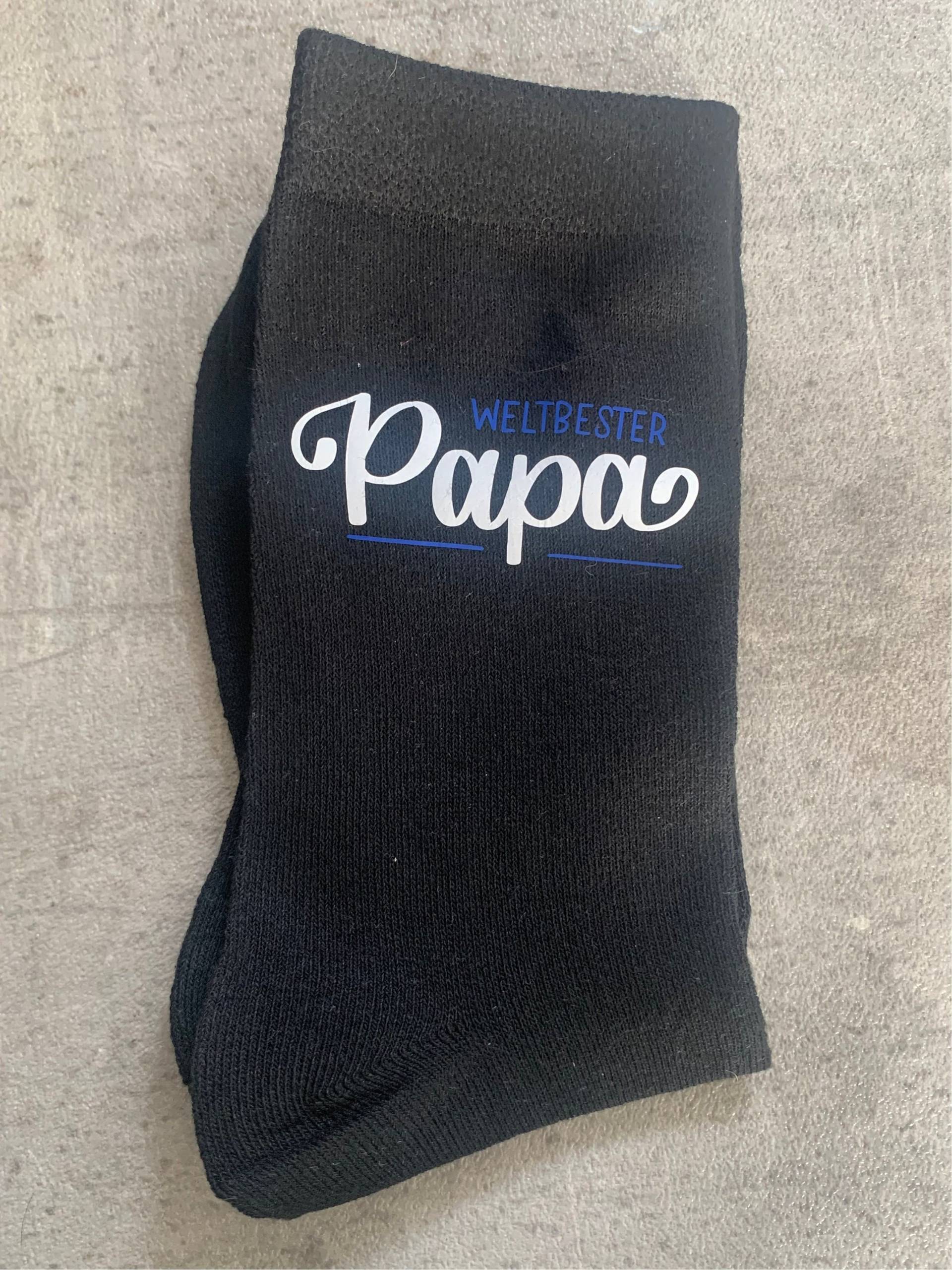 Socken „Weltbester Papa" von CasaMiaDesignbyCC