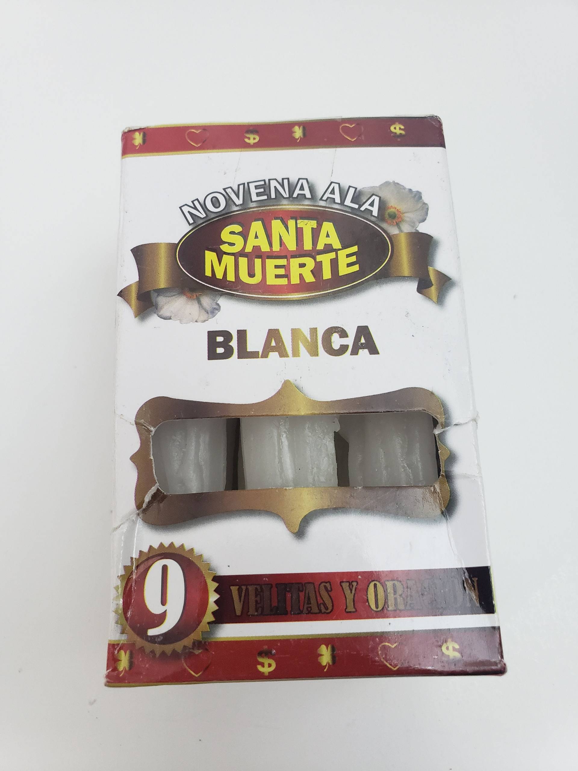 Novene A La Santa Muerte Blanca 9 Velas Y Oracion Para Amarre Amor Salud von CasabellaBotanica