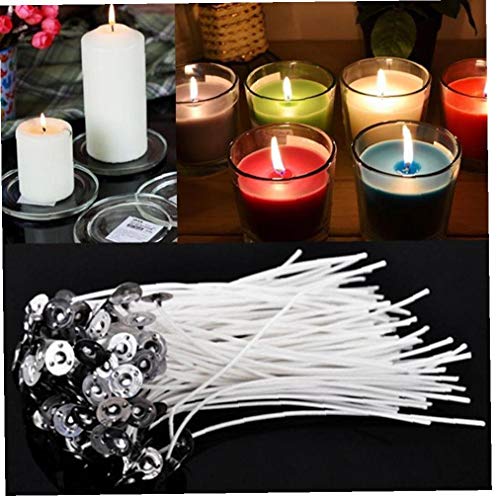 Case Cover 30pcs / Set Cotton Kerze Wicks Candle Wick Pre Gewachste Kerzendocht mit Baumwolle Coreless Kerze Wicks Baumwolle Herstellungsmaterial 100mm von Case Cover