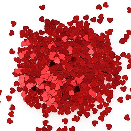 Casiler 30g Herz Paillettes Glitzer PVC Verlieren Pailletten Schöne Glitzerwedding Party Table Dekoration Für Die Romantische Atmosphäre Valentinstag von Casiler