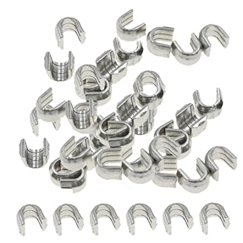 Casiler 50pcs 5 Hochwertige U -förmige Metall -reißverschluss -up -Stopper -DIY -nähtätigkeitshose Reißverschluss Accessoires von Casiler