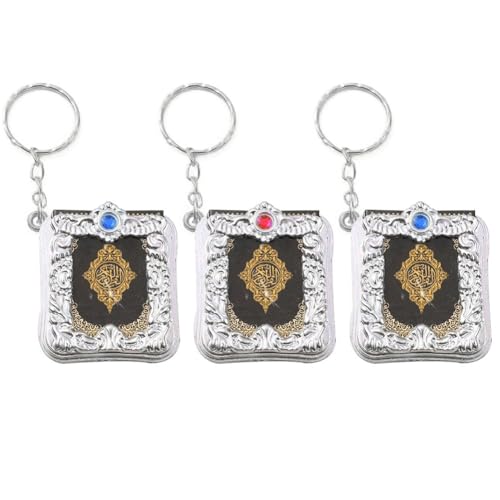 Casiler Mini Ark Koran Buch Keychains 3pcs Papierbuch Anhänger Miniatur Heiliges Bibelschmuck Keyrings Für Souvenir von Casiler