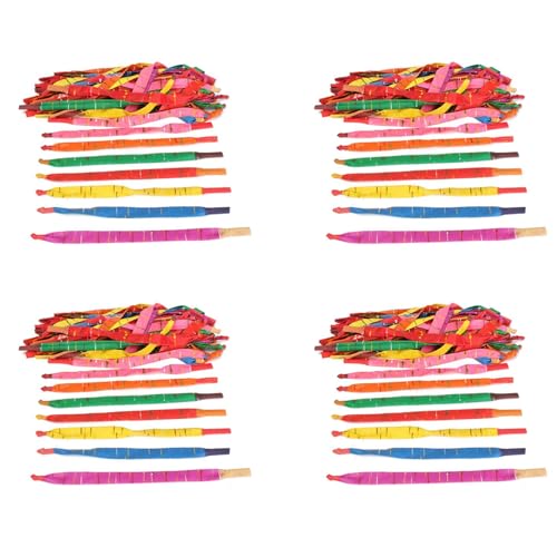 Casstad 400 x lange Luftballons in verschiedenen Farben mit Röhre, Partyfüller für Kinder von Casstad