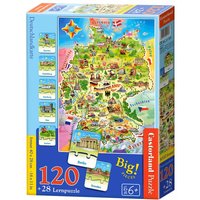 Deutschlandkarte - Puzzle - 120 + 28 Teile von Castorland