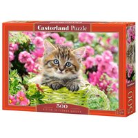 Kitten in Flower Garden - Puzzle - 500 Teile von Castorland