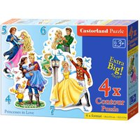 Princesses in Love - Puzzle - 4+5+6+7 Teile von Castorland