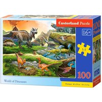 World of Dinosaurs - Puzzle - 100 Teile von Castorland