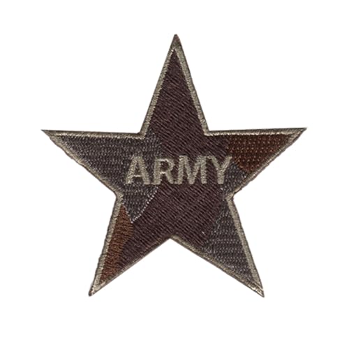 Army Stern Militär - Aufnäher, Bügelbild, Aufbügler, Applikationen, Patches, Flicken, Zum Aufbügeln, Größe: 6,4 x 6,4 cm von Catch the Patch