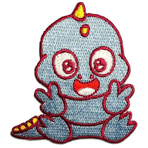 Baby Drache - Aufnäher, Bügelbild, Aufbügler, Applikationen, Patches, Flicken, zum aufbügeln, Größe: 6,0 x 6,0 cm von Catch the Patch