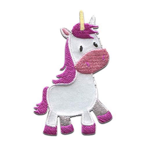 Einhorn - Aufnäher, Bügelbild, Aufbügler, Applikationen, Patches, Flicken, Zum Aufbügeln (Einhorn Körper), Größe: 5,1 x 7,7 cm von Catch the Patch