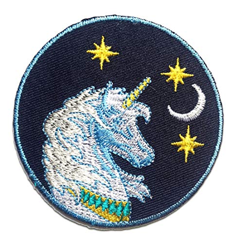 Einhorn Kinder - Aufnäher, Bügelbild, Aufbügler, Applikationen, Patches, Flicken, zum aufbügeln, Größe: 7 x 7 cm von Catch the Patch