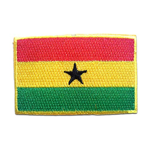 Ghana Flagge Fahne - Aufnäher, Bügelbild, Aufbügler, Applikationen, Patches, Flicken, zum aufbügeln, Größe: 4,7 x 7,4 cm von Catch the Patch