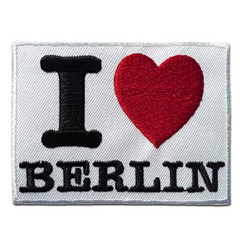 I Love Berlin - Aufnäher, Bügelbild, Aufbügler, Applikationen, Patches, Flicken, zum aufbügeln, Größe: 7,6 x 5,8 cm von Catch the Patch