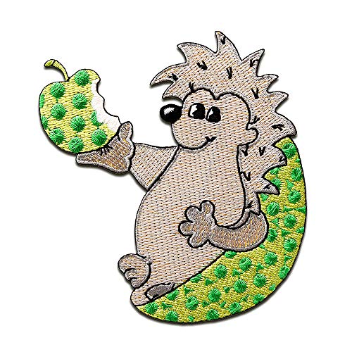 Igel - Aufnäher, Bügelbild, Aufbügler, Applikationen, Patches, Flicken, zum aufbügeln, Größe: 7,9 x 8 cm von Catch the Patch