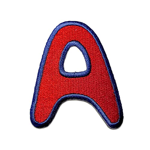 Komplettes Alphabet einzeln auswählbar - Aufnäher, Bügelbild, Aufbügler, Applikationen, Patches, Flicken, zum aufbügeln, Größe:, Alphabet/Buchstabe:Buchstabe A - 6.3x5.3cm von Catch the Patch