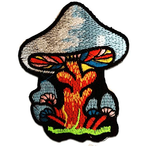 Magic Mushroom Pilz - Aufnäher, Bügelbild, Aufbügler, Applikationen, Patches, Flicken, zum aufbügeln, Größe: 6 x 7,7 cm von Catch the Patch