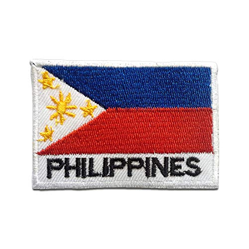 Phillipinen Flagge Fahne - Aufnäher, Bügelbild, Aufbügler, Applikationen, Patches, Flicken, zum aufbügeln, Größe: 5 x 7,2 cm von Catch the Patch