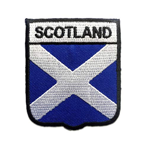 Schottland Flagge Fahne - Aufnäher, Bügelbild, Aufbügler, Applikationen, Patches, Flicken, zum aufbügeln, Größe: 7,1 x 6,1 cm von Catch the Patch