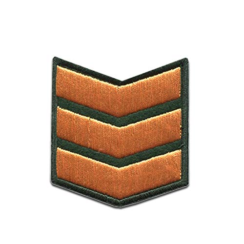 Sergeant Militär Abzeichen Army - Aufnäher, Bügelbild, Aufbügler, Applikationen, Patches, Flicken, zum aufbügeln, Größe: 5 x 5,4 cm von Catch the Patch