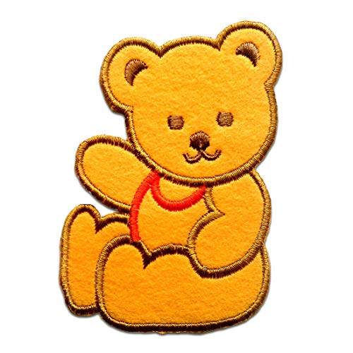 Catch the Patch Teddy Bär Kinder Tier - Aufnäher, Bügelbild, Aufbügler, Applikationen, Patches, Flicken, zum aufbügeln, Größe: 7,7 x 5,4 cm von Catch the Patch