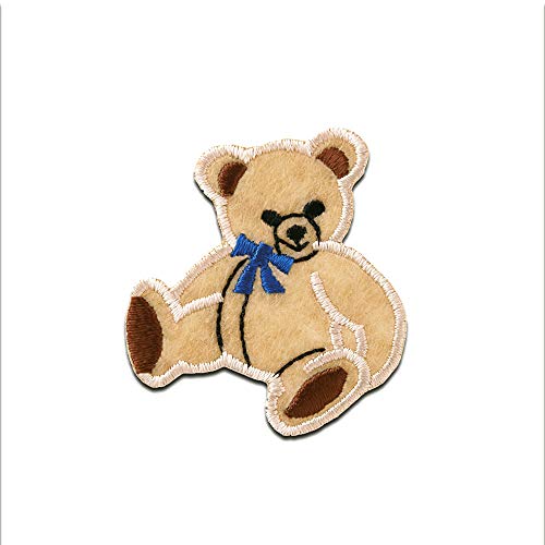 Teddy Bär Sitzt - Aufnäher, Bügelbild, Aufbügler, Applikationen, Patches, Flicken, Zum Aufbügeln, Größe: von Catch the Patch