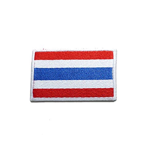 Thailand Flagge Fahne - Aufnäher, Bügelbild, Aufbügler, Applikationen, Patches, Flicken, zum aufbügeln, Größe: 7 x 5 cm von Catch the Patch