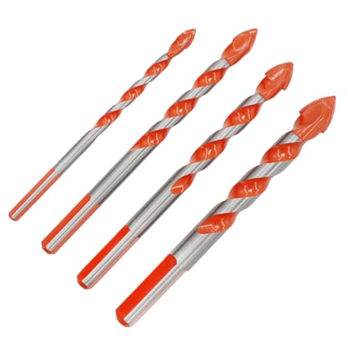 4 Stück Dreiecksbohrer – Hartmetallspitze Lochöffner für Glas, Keramik & Fliesen – Reibahle für DIY-Projekte – 100–110 mm Länge, Silberorange 4 Stück Dreiecksbohrer – Hartmetallspitze Lochöffner für Glas, Keramik & Fliesen – Reibahle für DIY-Projekte – 100–110 mm Länge, Silberorange von Catgol
