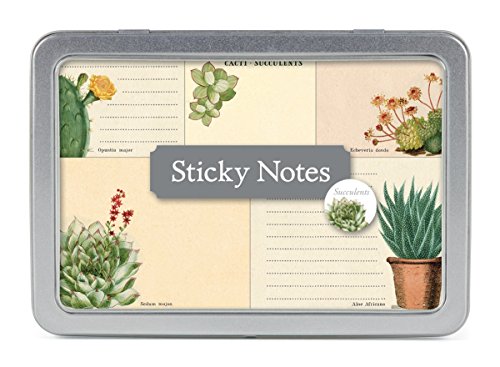 Cavallini Papers Sticky notes - Haftnotizzettel- "Sukkulenten", Kakteen von Cavallini