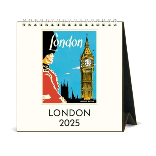 Cavallini & Co. London Tischkalender 2025, Staffelei, 16,5 x 16,5 cm von Cavallini