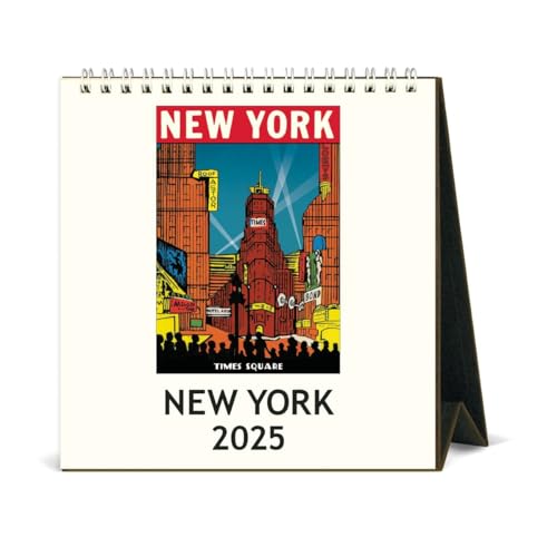 Cavallini & Co. New York Tischkalender 2025, Staffelei, 16,5 x 16,5 cm von Cavallini