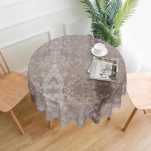 Klassische Tischdecke mit Schlangenhautmuster, rund, geeignet für Partys, Picknicks, Hochzeiten, Cafés, Restaurants von Cbaaghh