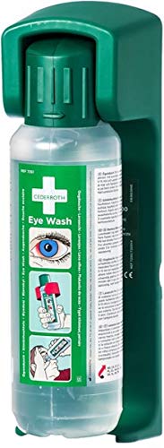 10x Cederroth "Cederroth" Wandhalter Augendusche 27 cm x 9 cm x 7 cm "Eye Wash" inkl. Hinweisschild | Unbekannte Einheit (1 Stück) von Cederroth