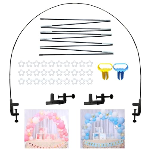 Ceither Ballonbogen-Kit, verstellbarer Tisch, Ballonbogen, DIY-Kit, Hochzeit, Babyparty, Geburtstagsfeier, Vollmond, Abschlussfeier, Einweihungsparty, Dekorationen, Fiberglas von Ceither