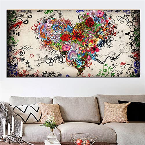 Cekog 5D DIY Diamond Painting Kit, Abstrakte Blume Diamant Painting Bilder für Erwachsene Kinder Malen nach Zahlen Vollbohrer Strass Stickerei Mosaik Malerei für Zuhause/Dekor Square Drill 100x200cm von Cekog