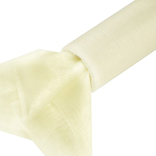 Celebration Organza Stoff Band Organzaband Rolle 40 cm breit x 9 m lang (Creme Ivory) von Celebration