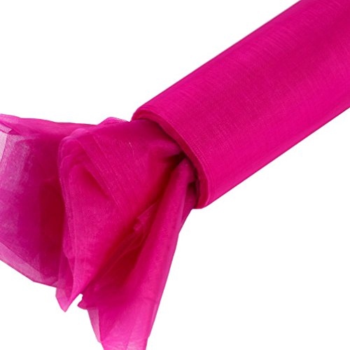 Celebration Organza Stoff Band Organzaband Rolle 40 cm breit x 9 m lang (pink Fuchsia) von Celebration