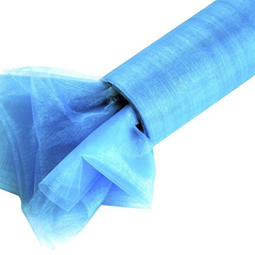 Celebration Organza Stoff Band Organzaband Rolle Tischläufer 40 cm breit x 9 m lang (blau) von Celebration