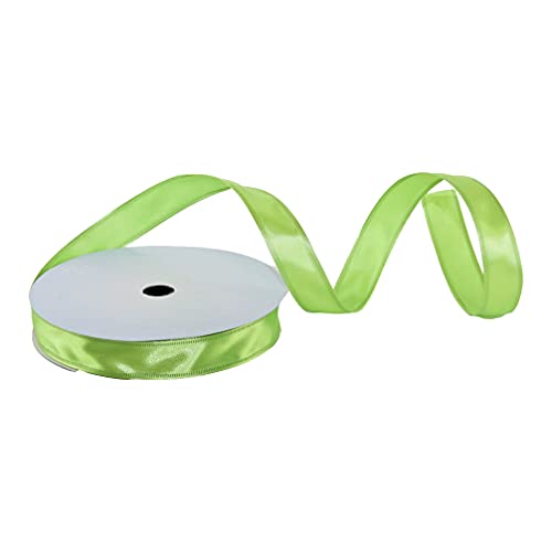 Celebration Satinband 20 mm breit mit Draht Geschenkband Dekoband 10 m (04-apfelgrün) von Celebration