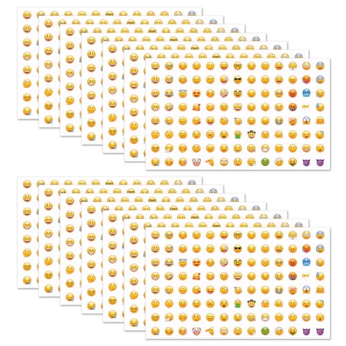 14 PCS Emoji Sticker,Smiley Aufkleber,Smiley Sticker Mini Aufkleber Emotionale Aufkleber Notizbuch-Dekoration Emoji-Aufkleber Belohnungsaufkleber für Kinder Emoji-Belohnungsaufkleber für Lehrer von Celiodd